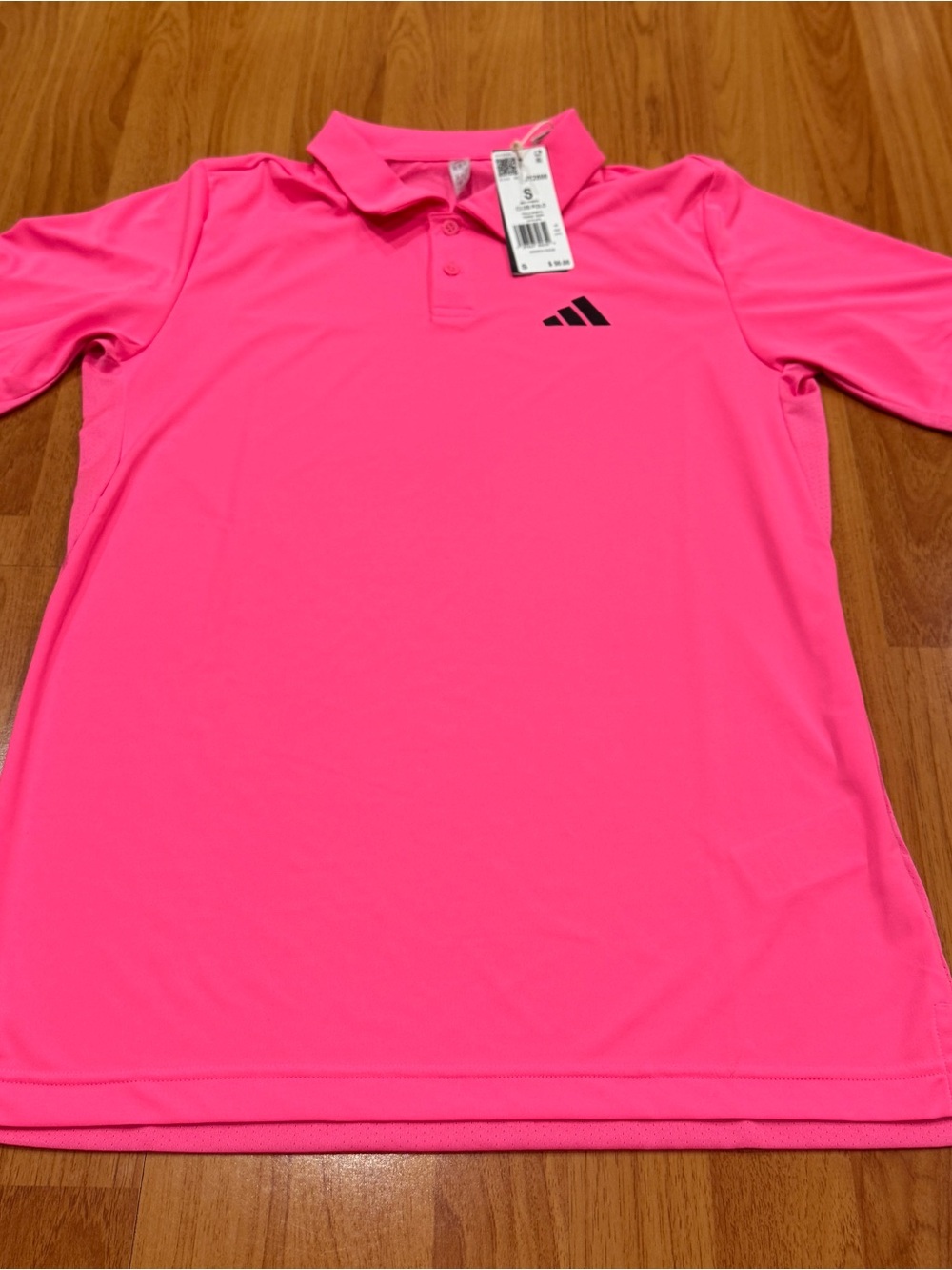 Adidas Club Polo Tennis Shirt Lucid Pink Sz S Climacool Brand New JY2899